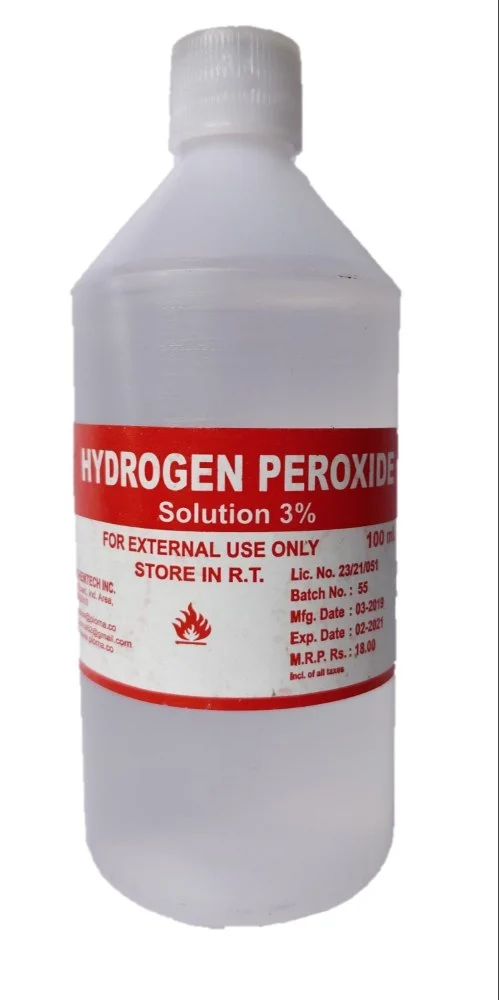 What does hydrogen peroxide do to a septic system?